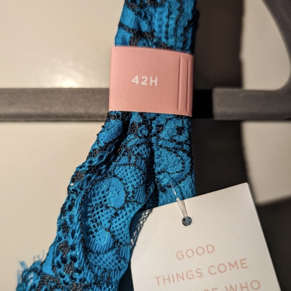 Teal/Blue 42H Cacique Bra NWT- Unlined Full Coverage - Picture 2 of 7